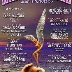 Greg Coiner Gig Posters MHP 75 Merl Saunders - 1999 Poster Maritime Hall San Fran 1st