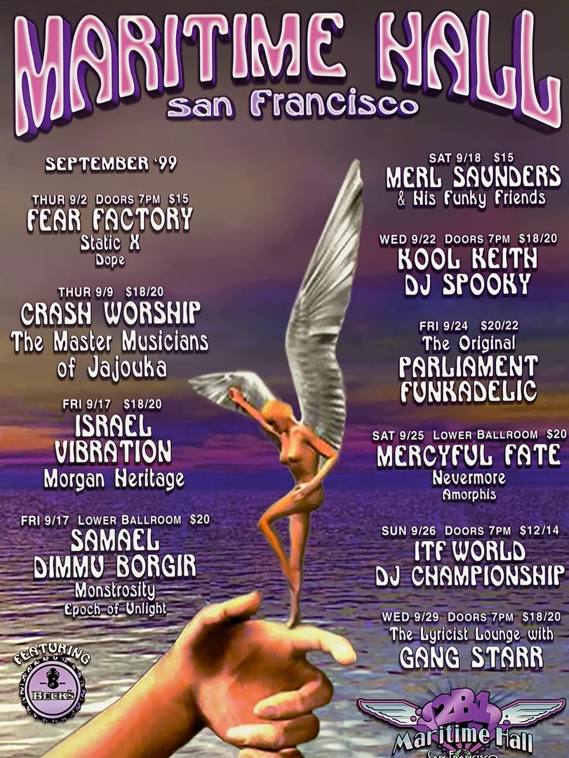 Greg Coiner Gig Posters MHP 75 Merl Saunders - 1999 Poster Maritime Hall San Fran 1st 3 Greg Coiner Gig Posters MHP 75 Merl Saunders - 1999 Poster Maritime Hall San Fran 1st