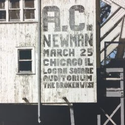 A.C. Newman - 2009 Dan MacAdam Crosshair Poster Chicago, IL Logan Square Auditor