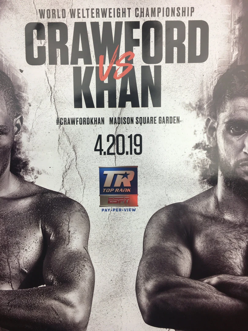 Sold Out Posters Boxing - 2019 Poster Crawford Vs Khan 3 Sold Out Posters Boxing - 2019 Poster Crawford Vs Khan