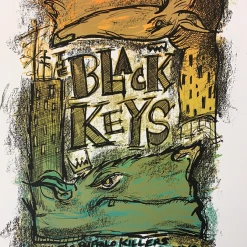 The Black Keys - 2008 Dan Grzeca Poster New York, NYC Terminal 5 Gig Posters