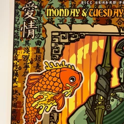 Incubus - 2001 Gregg Gordon Poster The Warfield Theatre San Fran 1st Gig Posters