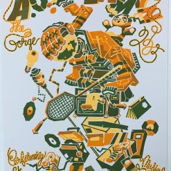 A.C. Newman - 2005 Guy Burwell Poster George, WA Gorge Amphitheatre