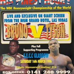 Sold Out Posters Boxing - 1996 Poster Frank Bruno Vs. Mike Tyson Las Vegas, NV MGM