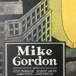 Mike Gordon - 2015 Justin Santora Poster Buffalo, NY The Town Ballroom