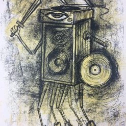 Vinyl Warrior - 2013 Dan Grzeca Poster Art Print