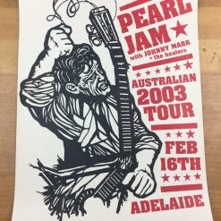 Ames Brothers Pearl Jam - 2003 Ames Design Poster Adelaide, AUS Entertainment Center Gig Posters