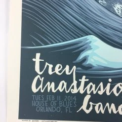 Trey Anastasio Band - 2014 Justin Santora Poster Orlando, FL House Of Blues Gig Posters