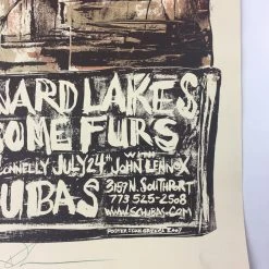 Besnard Lakes, Handsome Furs - 2007 Dan Grzeca Poster Chicago, IL Schubas