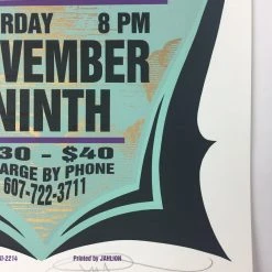 Bob Dylan - 2002 Mark Arminski Poster Elmira, NY Coach USA Center