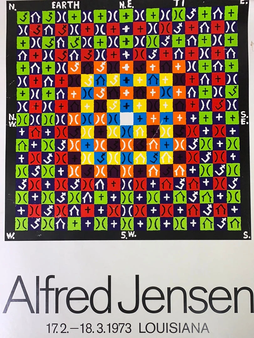 Alfred Jensen - 1973 Art Print Poster Original Vintage Art Prints 3 Alfred Jensen - 1973 Art Print Poster Original Vintage Art Prints