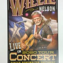 Sold Out Posters Willie Nelson - 2020 Tour Poster Franks Bros. Sales Austin, TX Gig Posters 5 Sold Out Posters Willie Nelson - 2020 Tour Poster Franks Bros. Sales Austin, TX Gig Posters