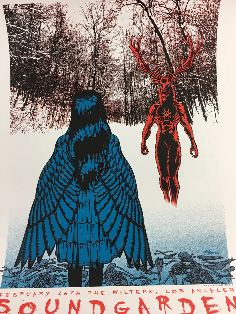 Soundgarden - 2013 Justin Hampton Poster Los Angeles Wiltern Theatre 3 Soundgarden - 2013 Justin Hampton Poster Los Angeles Wiltern Theatre