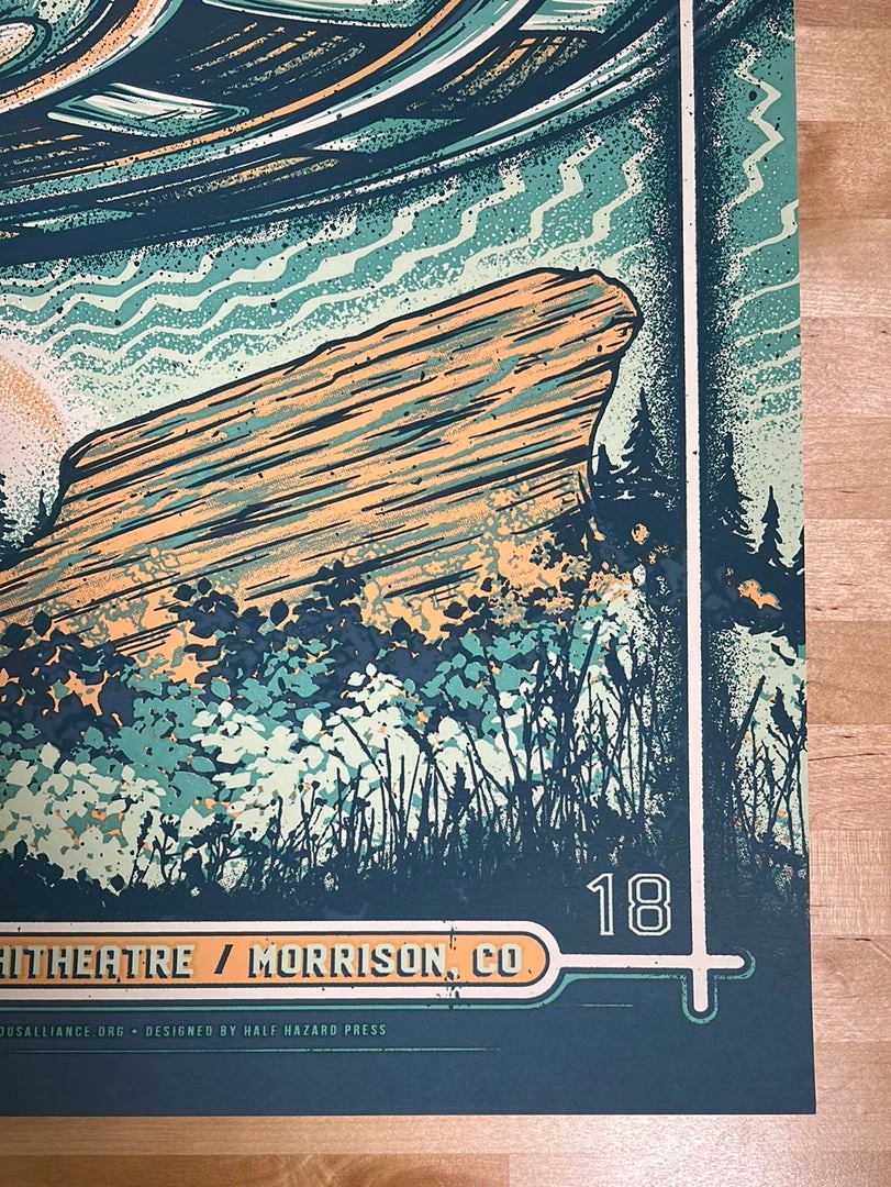 Half Hazzard Press The Disco Biscuits - 2018 Half Hazard Poster Red Rocks Morrison, CO 7 Half Hazzard Press The Disco Biscuits - 2018 Half Hazard Poster Red Rocks Morrison, CO