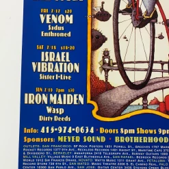 Dave Huckins MHP 48 July - 1998 Poster Maritime Hall San Fran 1st Gig Posters