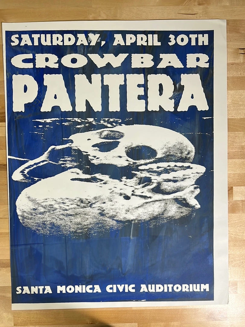 Sold Out Posters Pantera - 1994 Poster Santa Monica, CA Civic Auditorium 4/30 Gig Posters 4 Sold Out Posters Pantera - 1994 Poster Santa Monica, CA Civic Auditorium 4/30 Gig Posters