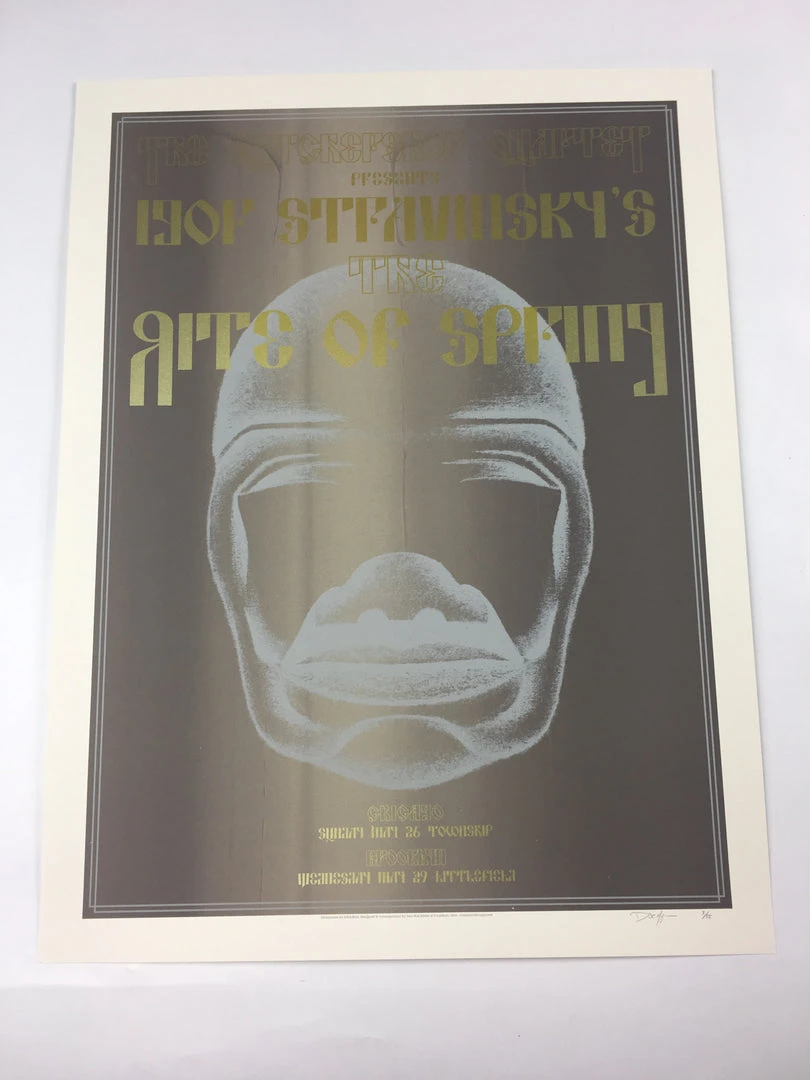 Igor Stravinsky's Rite Of Spring - 2013 Dan MacAdam Crosshair Poster Chicago, IL 5 Igor Stravinsky's Rite Of Spring - 2013 Dan MacAdam Crosshair Poster Chicago, IL