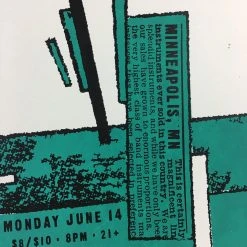 Gig Posters Vandermark 5 - 2004 Amy Jo Hendrickson Poster Minneapolis, MN