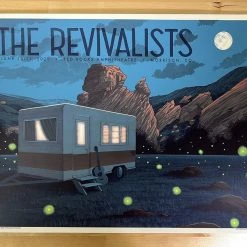 The Revivalists - 2021 Justin Santora Poster Red Rocks Morrison, CO