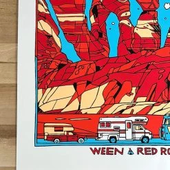 Ween - 2017 Tyler Stout Poster Red Rocks Morrison, CO Colorado