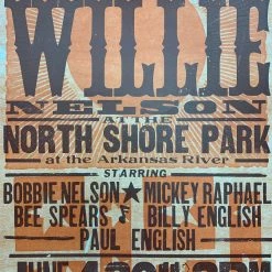 Willie Nelson - 2011 Hatch Show Print 6/4 Poster North Little Rock, Arkansas Gig Posters