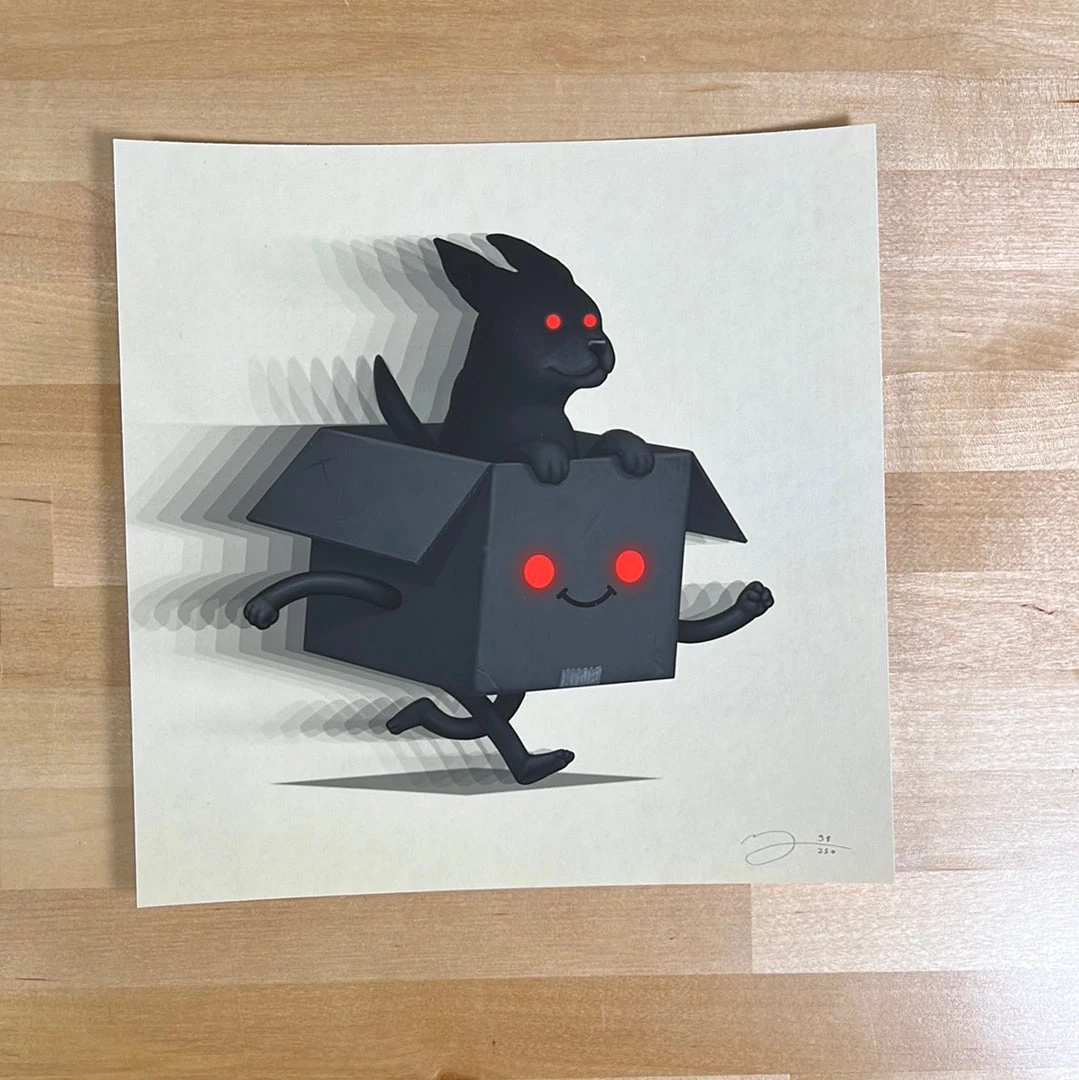 Boxo III (Shadow) - 2021 Mike Mitchell Poster Art Print Art Prints 4 Boxo III (Shadow) - 2021 Mike Mitchell Poster Art Print Art Prints