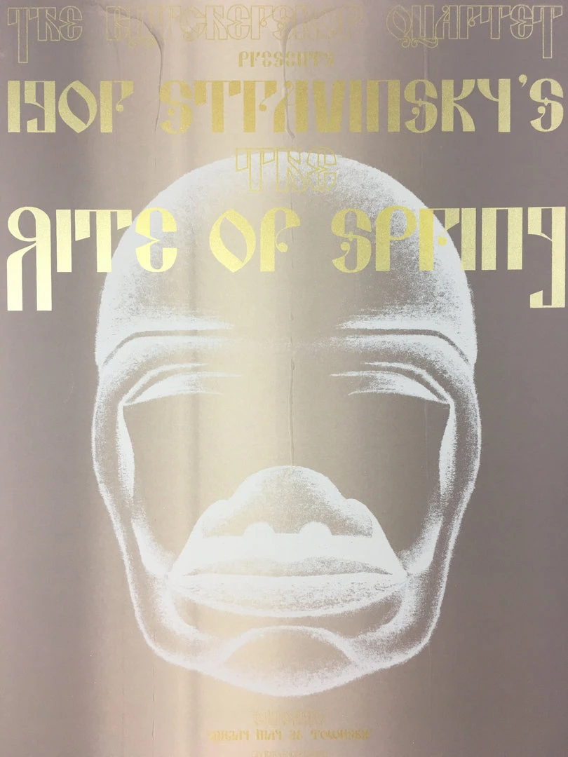 Igor Stravinsky's Rite Of Spring - 2013 Dan MacAdam Crosshair Poster Chicago, IL 3 Igor Stravinsky's Rite Of Spring - 2013 Dan MacAdam Crosshair Poster Chicago, IL