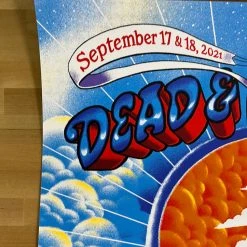 Dead & Company - 2021 James Flames Poster Chicago, IL Wrigley Field