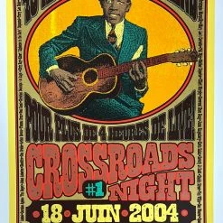 Crossroads Guitar Festival - 2004 Chuck Sperry Poster, Eric Clapton Paris