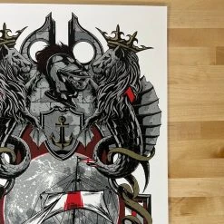 Pearl Jam - 2012 Rhys Cooper Poster Isle Of Wright Festival, GBR S/N Gig Posters