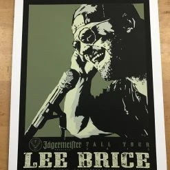 Lee Brice - 2015 Billy Perkins Poster Fall Tour Jagermeister Gig Posters