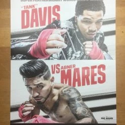 Sold Out Posters Boxing - 2019 Poster Davis Vs Mares