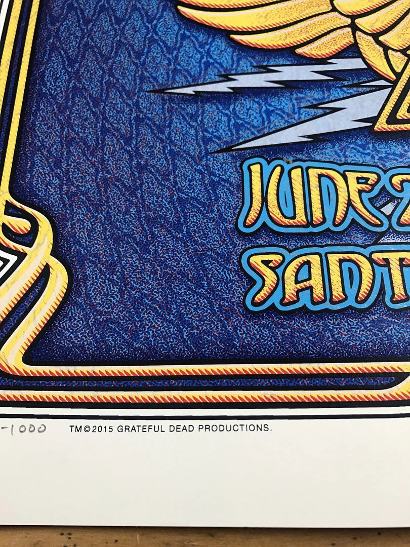 Fare Thee Well - 2015 Dave Hunter Poster Grateful Dead Santa Clara Gig Posters 6 Fare Thee Well - 2015 Dave Hunter Poster Grateful Dead Santa Clara Gig Posters