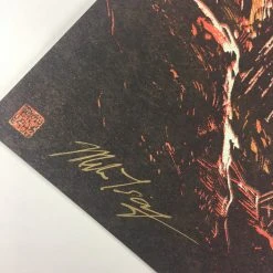 Robert Plant - 2015 Miles Tsang Poster Cary, NC Booth Amphitheater VARIANT