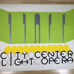 Art Prints City Center Light Opera - 1968 Gerald Laing Art Print Poster Original Vintage