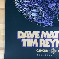 Dave Matthews Band - 2020 Ken Taylor Poster Cancun, MEX 13 Dave Matthews Band - 2020 Ken Taylor Poster Cancun, MEX
