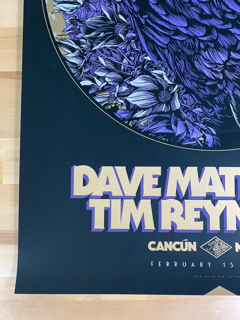 Dave Matthews Band - 2020 Ken Taylor Poster Cancun, MEX 8 Dave Matthews Band - 2020 Ken Taylor Poster Cancun, MEX