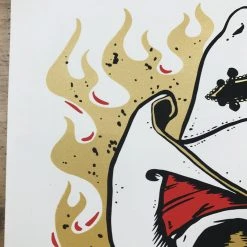 Gig Posters Brett Michaels - 2015 Billy Perkins Poster Chamberlin Rose Skull