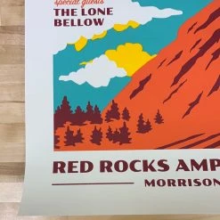 Michael Penda Guster - 2021 Michael Penta Poster Red Rocks Morrison, CO
