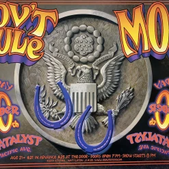 Gov't Mule Moe. - 2001 Randy Tuten Poster Santa Cruz, CA The Catalyst