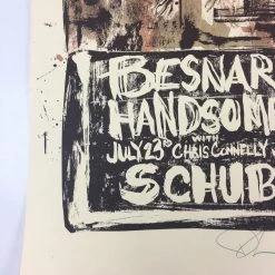 Besnard Lakes, Handsome Furs - 2007 Dan Grzeca Poster Chicago, IL Schubas