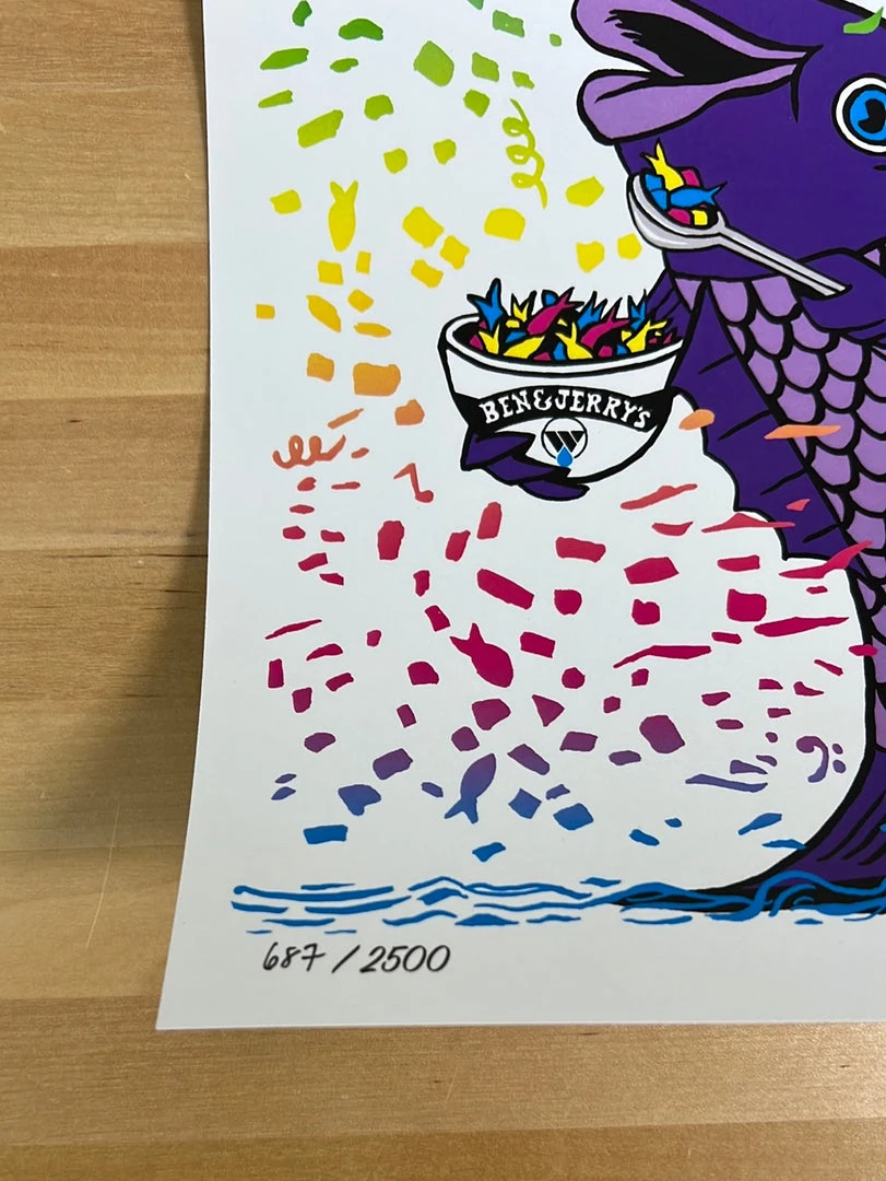 Phish Food - 2022 Jim Pollock Digital Edition Poster Ben & Jerry's 8 Phish Food - 2022 Jim Pollock Digital Edition Poster Ben & Jerry's