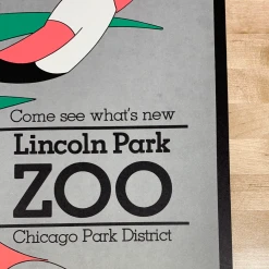 Sold Out Posters Lincoln Park Zoo - 1970's Art Print Poster Original Vintage