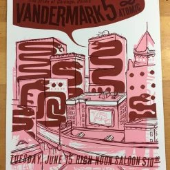 Gig Posters Vandermark 5 - 2004 Little Friends Of Printmaking Poster Madison, WI The North S