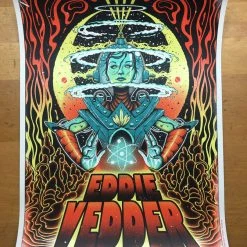Eddie Vedder - 2019 Paul Jackson Poster Brussels, BEL Forest National | Vorst Nationaal