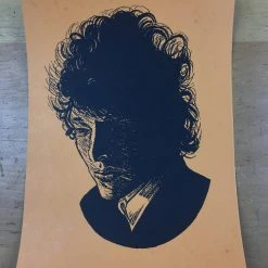 Bob Dylan The Rolling Stone - 2014 Brian Methe Art Print Orange Variant