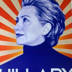 Hillary Clinton - 2016 Tony Puryear 1st Edition Original Poster, Art Print Gig Posters