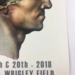 Pearl Jam - 2018 Matt Cunningham Poster Chicago, IL Wrigley Field (Blue Variant)