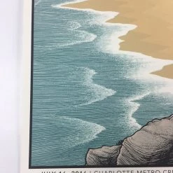 Ray LaMontagne - 2016 Justin Santora Poster Charlotte, NC Metro Credit Amphithea