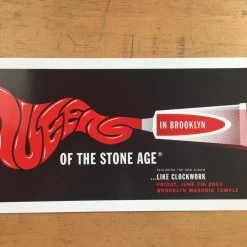 Queens Of The Stone Age - 2013 Kii Arens Poster Brooklyn New York QOTSA